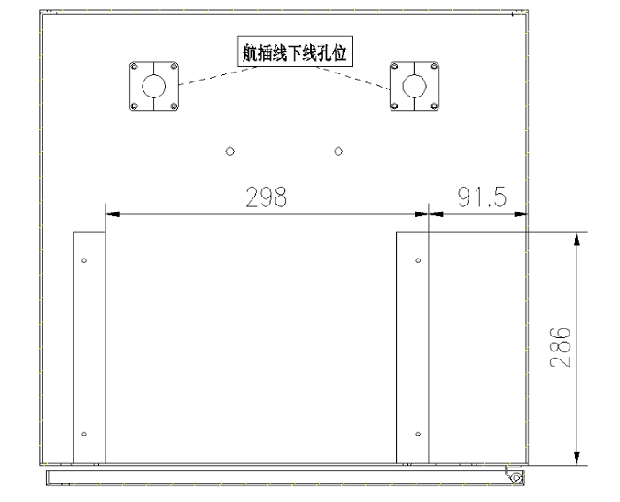 永磁机构控制器右侧为航插孔位图
